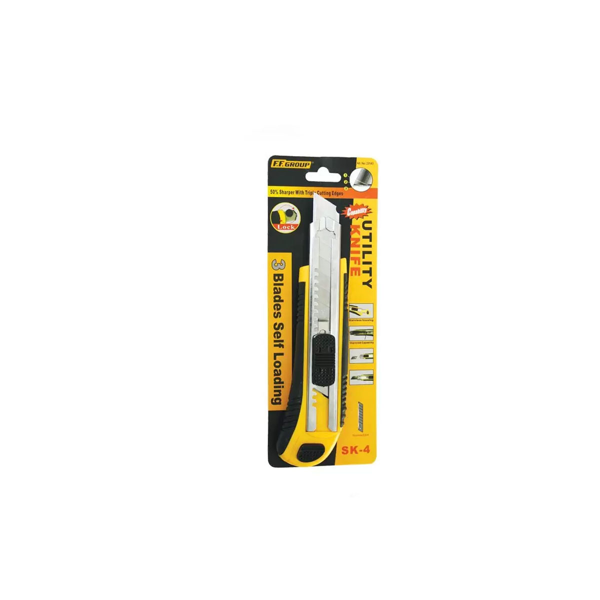 FF GROUP CARPET CUTTER WITH RUBBER & 4 SPARE PARTS