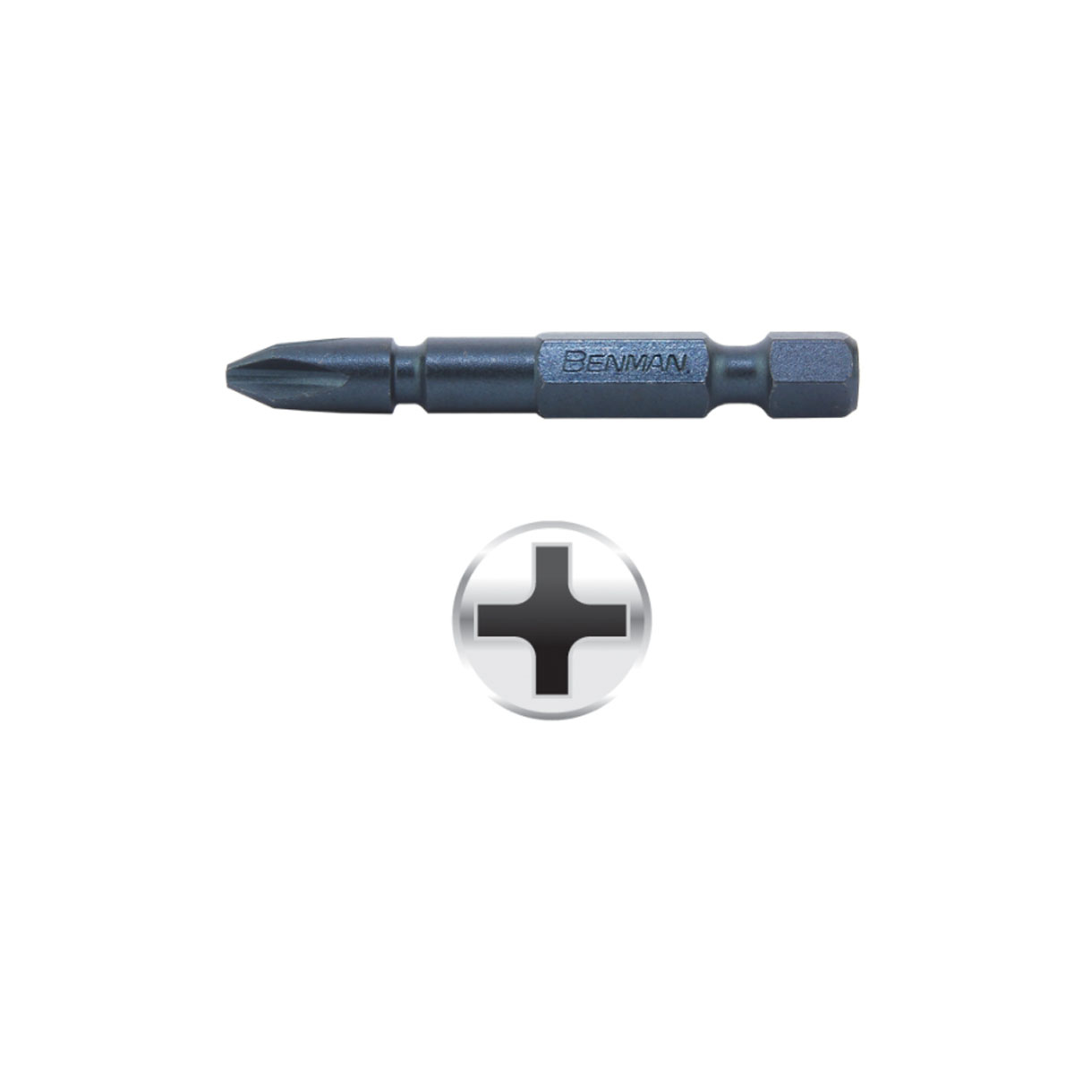 BENMAN CROSS BIT PH 2 X 50MM (2PCS)