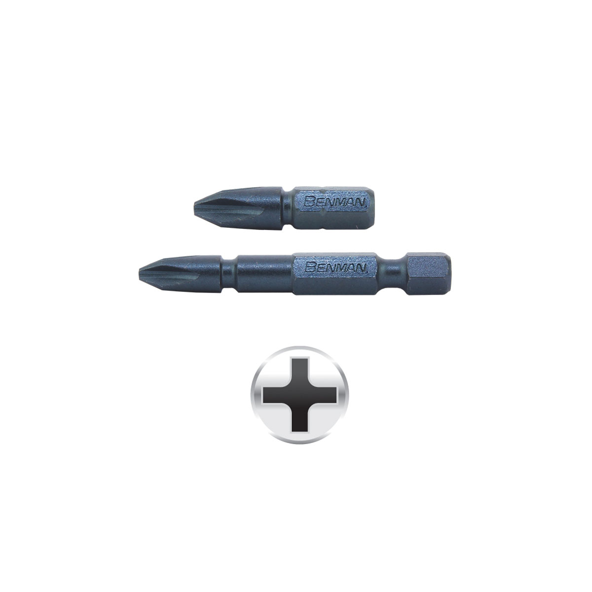 BENMAN CROSS BIT PZ 2 X 50MM (2PCS)