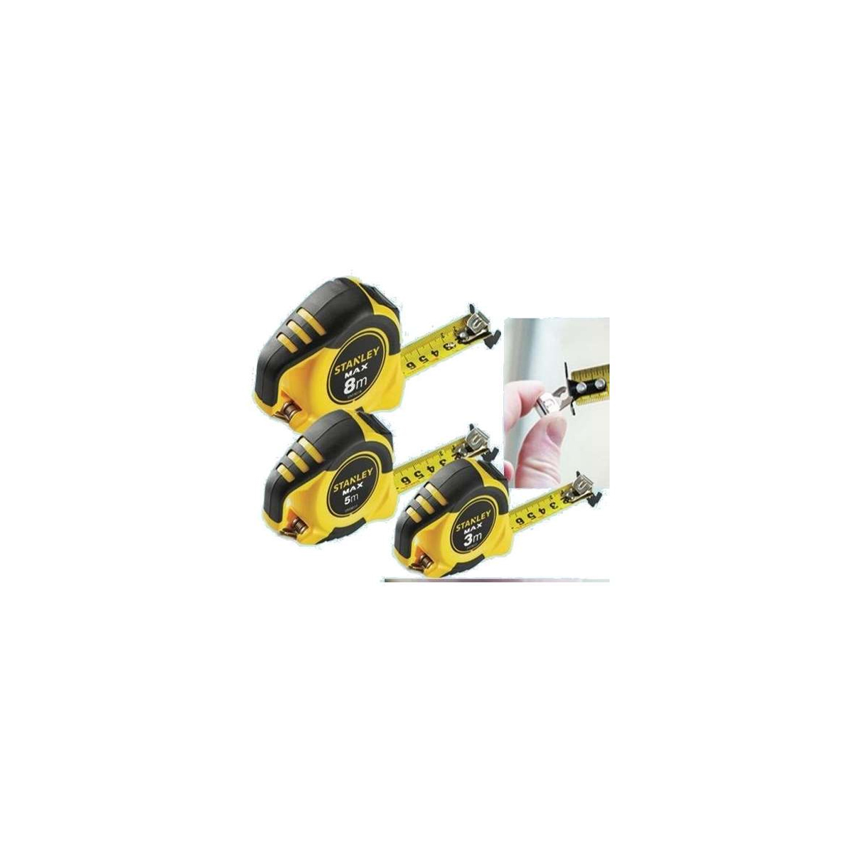STANLEY PLASTIC TAPE MEASURE YELLOW