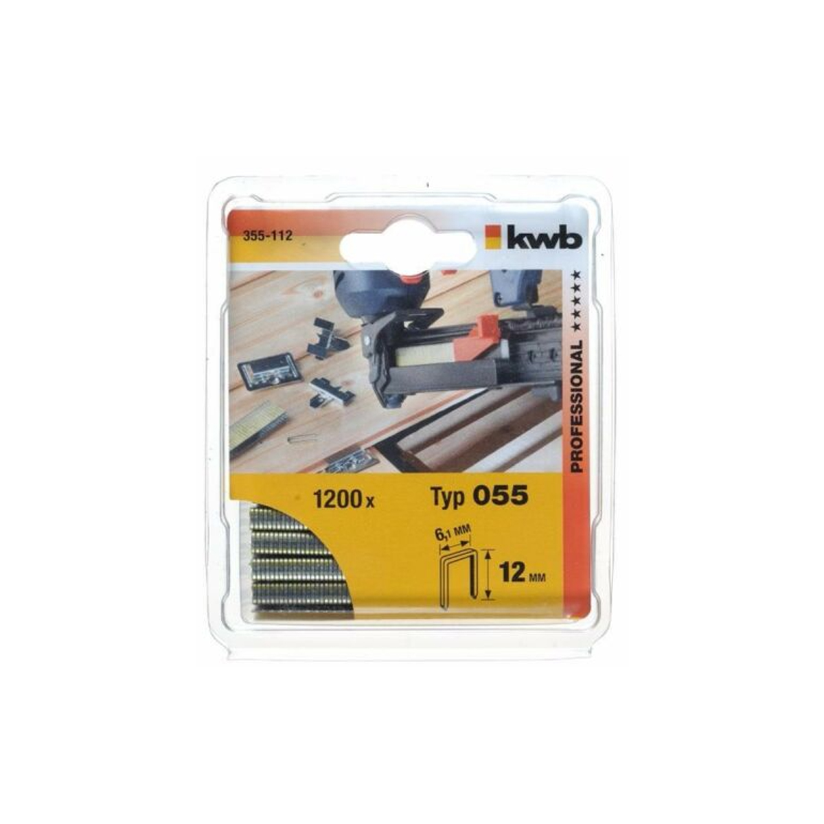 NAILER CONNECTORS 6,1MM H12 055/355 1200 PCS