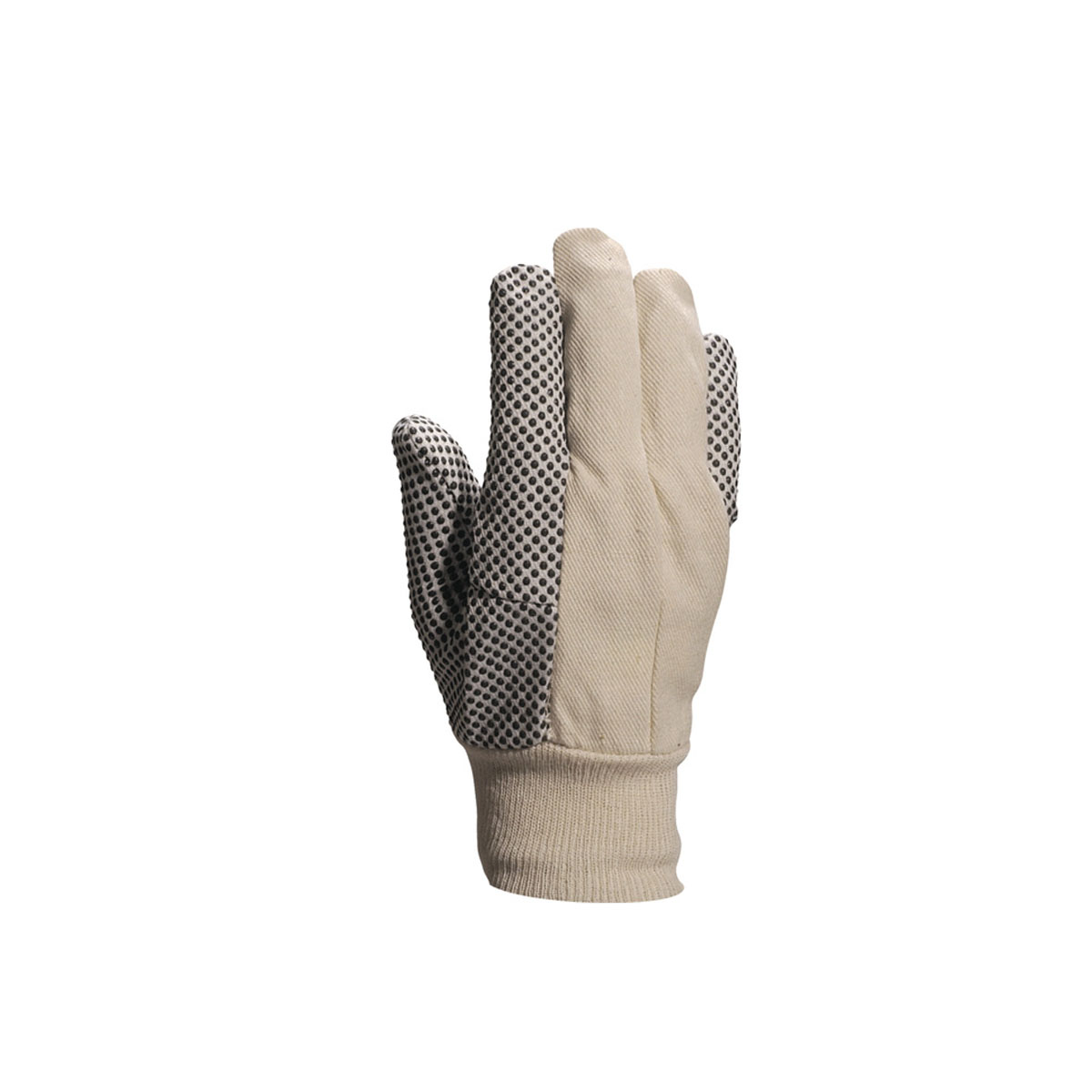 DELTA PLUS COTTON GLOVES AND PVC GRAINS 10