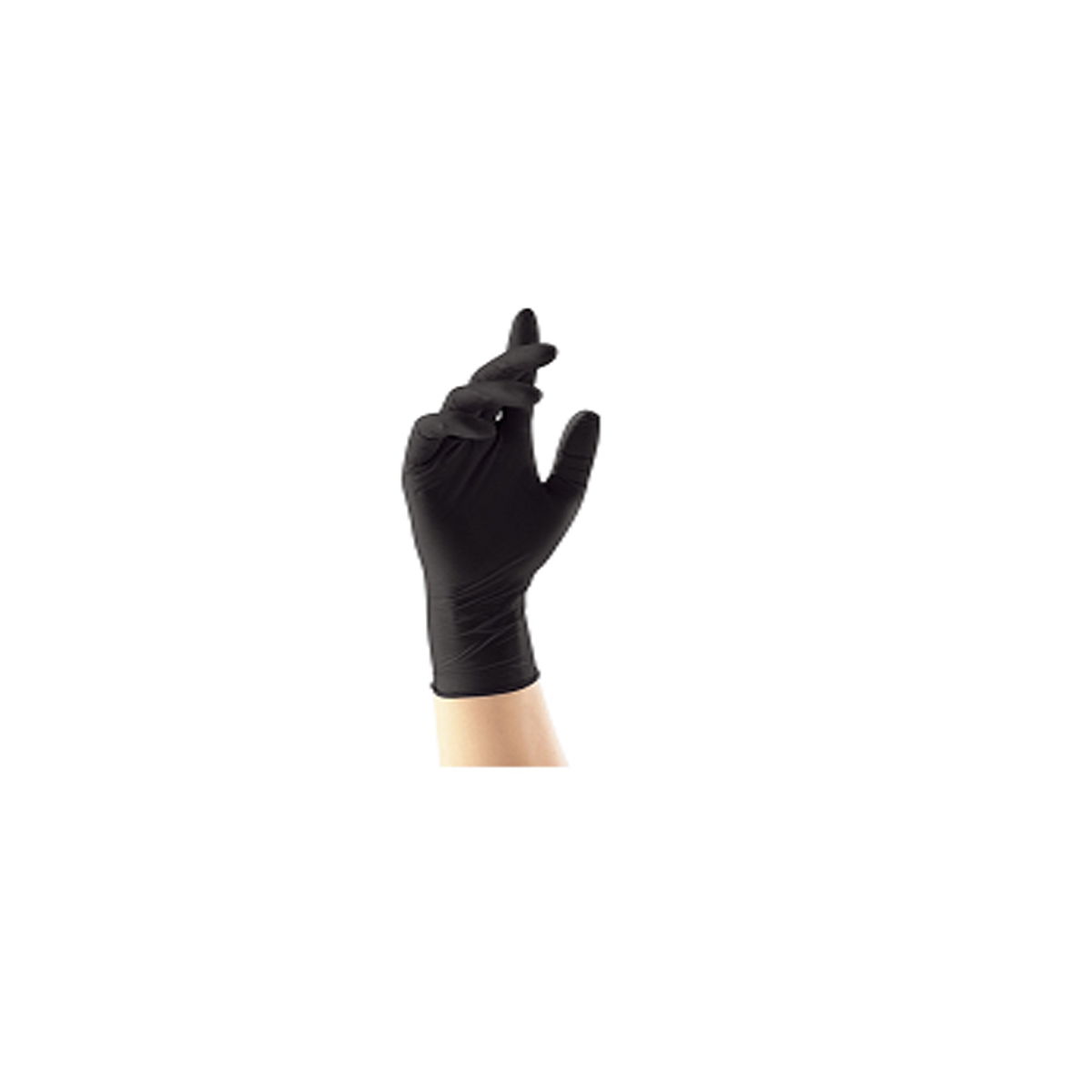 POWDER-FREE NITRILE GLOVES 100PCS BLACK