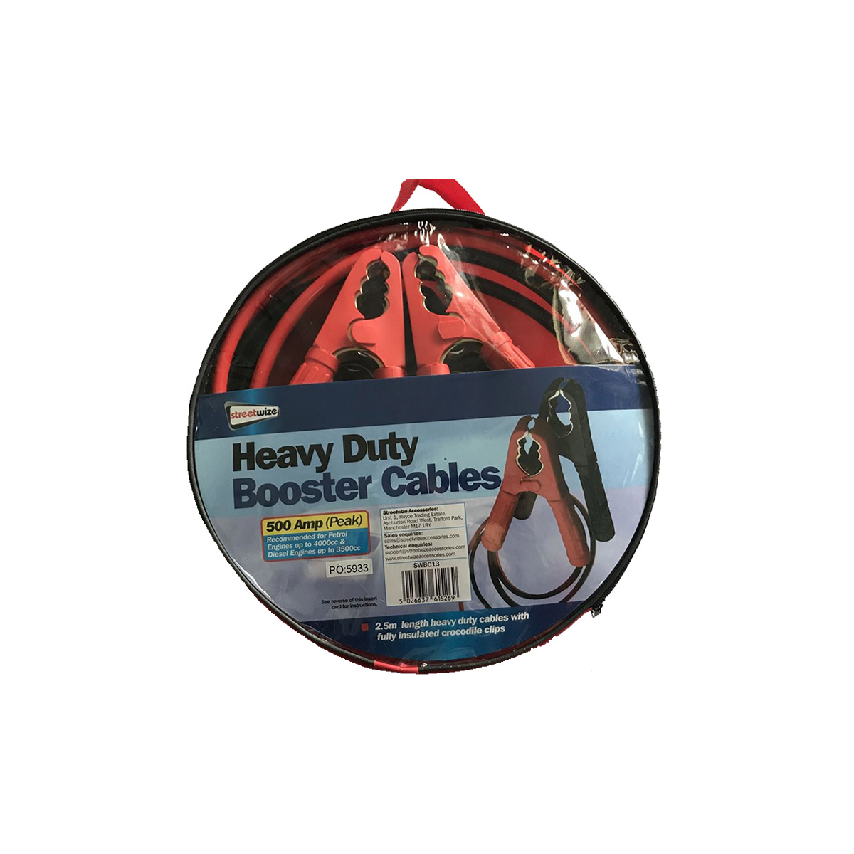 STREETWIZE HEAVY DUTY BOOSTER CABLES SWBC13