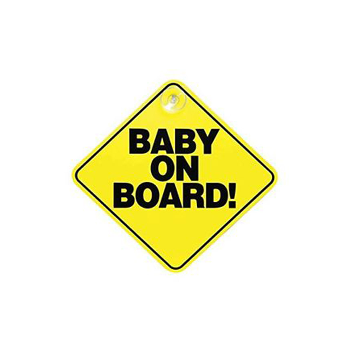 DECAL "BABY ON BOARD" YELLOW