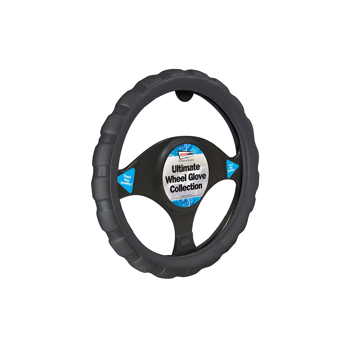 STREETWIZE CAR STEERING WHEEL GLOVE BLACK SWWG4