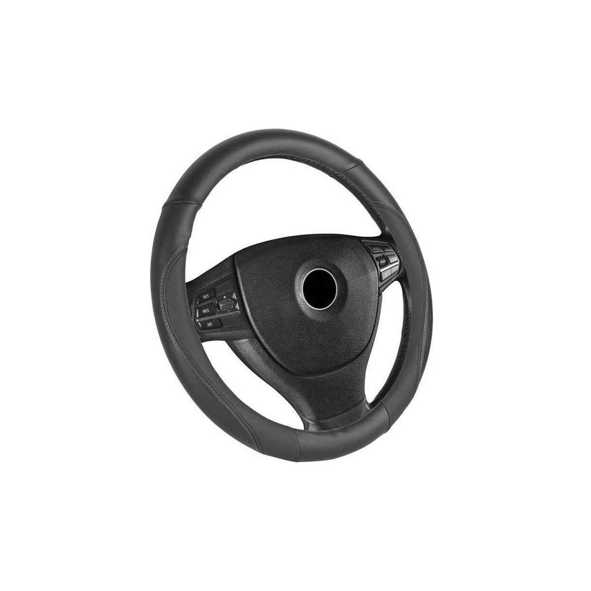 AUTOMAX CAR STEERING COVER BLACK 37-39CM