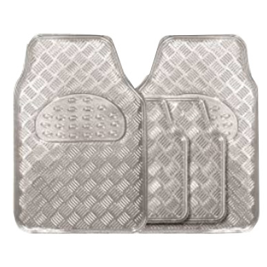 STREETWIZE CHECKER PLATE CAR MAT SET