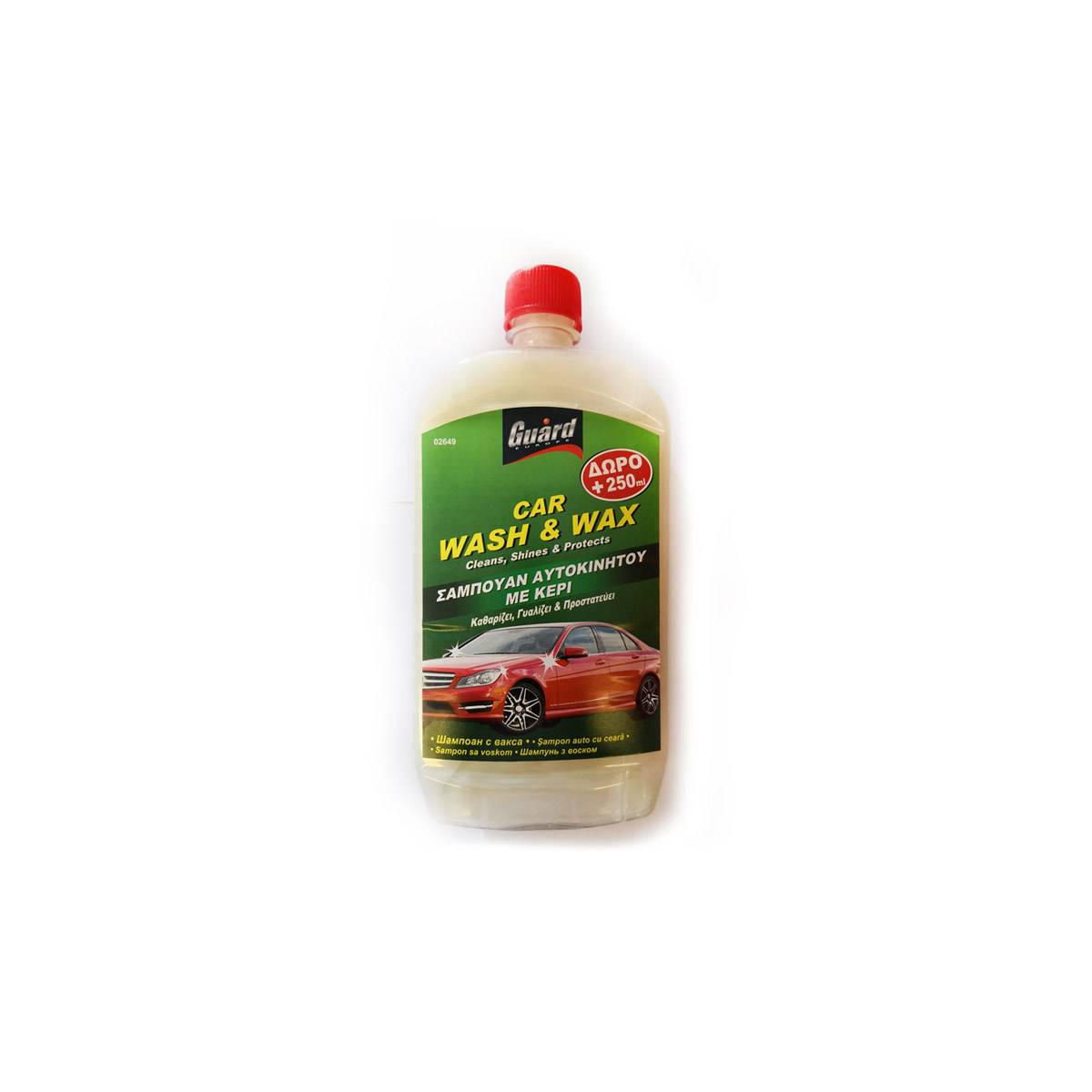 GUARD FOAM SHAMPOO & WAX 500ML + 250ML FREE
