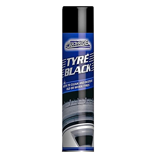 CAR TIRE CLEANER AND REPAIR TYRE BLACK 300ML