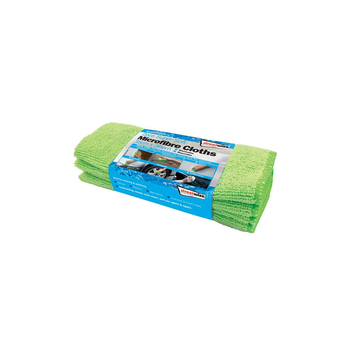 STREETWIZE CAR CLEANING CLOTHES WITH MICROFIRES SWCR5