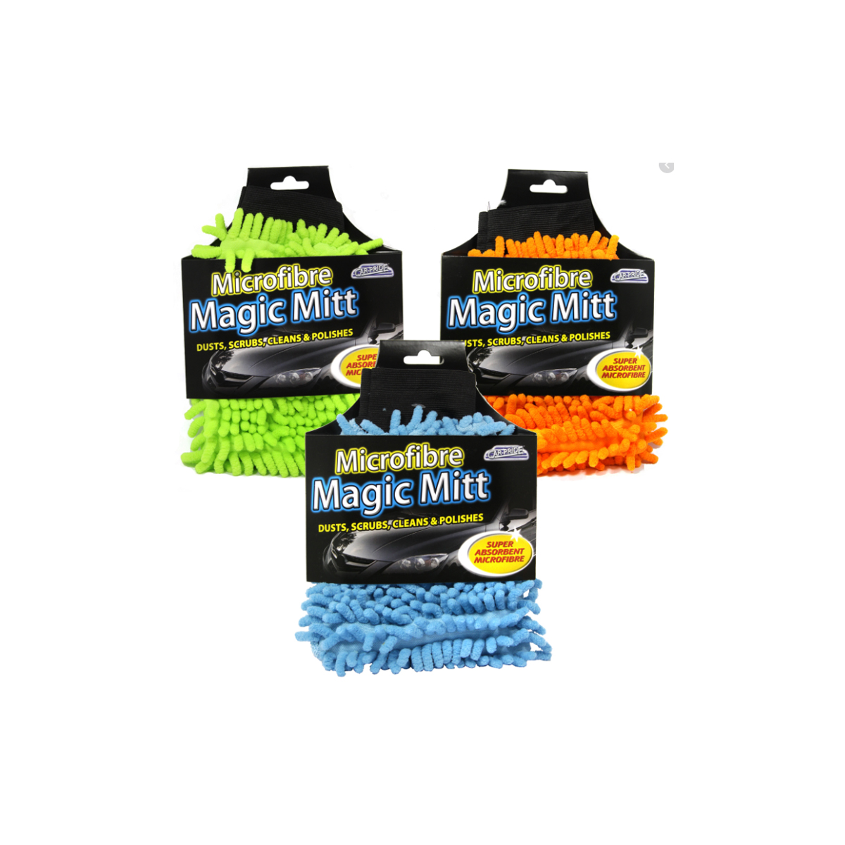 MAGIC MITT CAR CLEANING SPONGE WITH MICROFIRES CP1163
