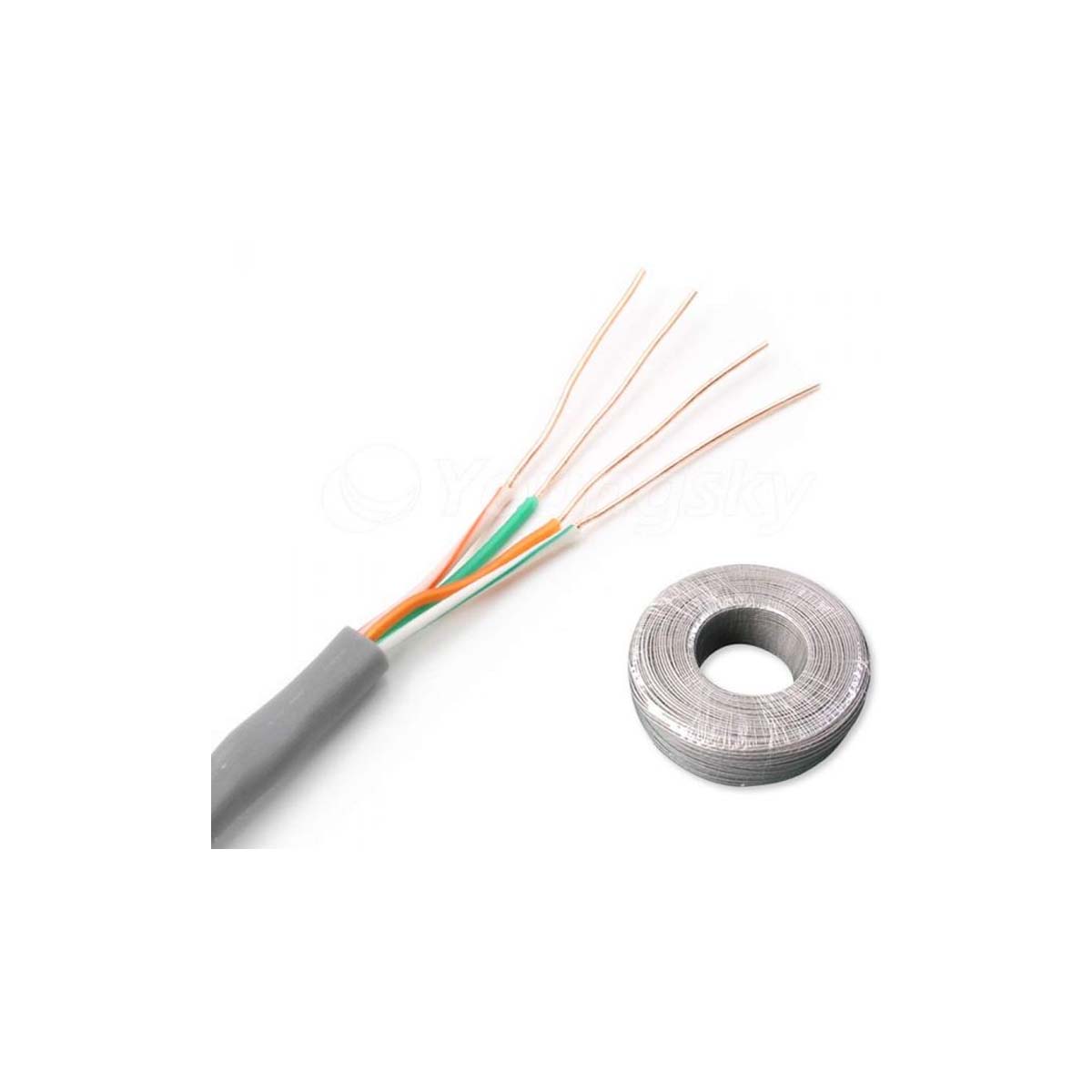 TELEPHONE CABLE 4X0.5MM 4 WIRES / M