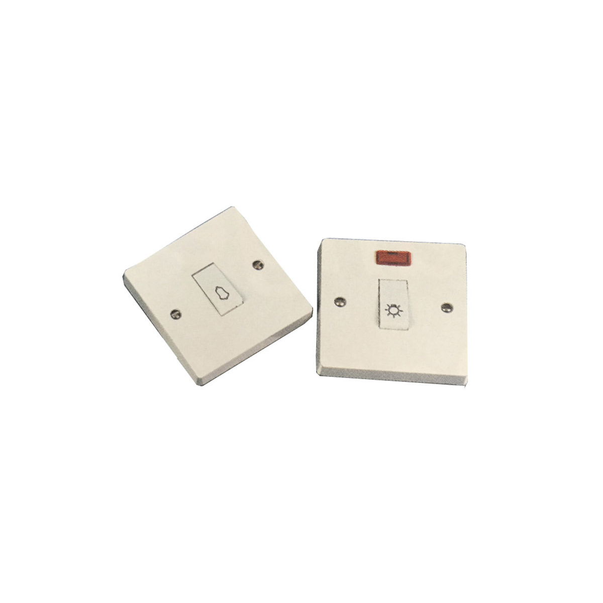 DOORBELL WALL SWITCH 10A BELL WHITE