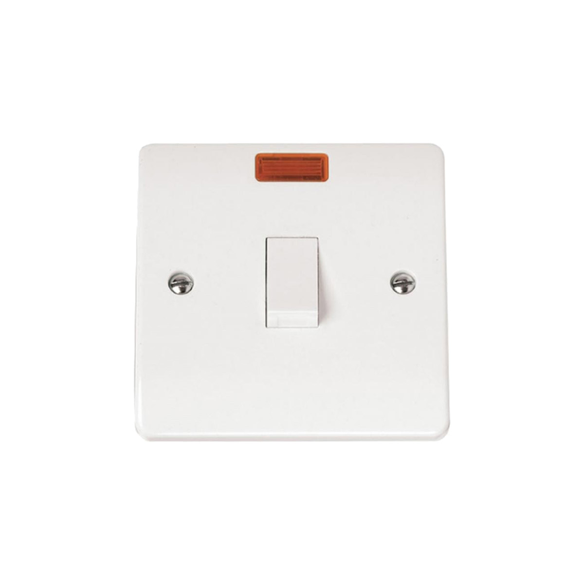 BIPORAL  WALL SWITCH 20A WITH LAMP WHITE
