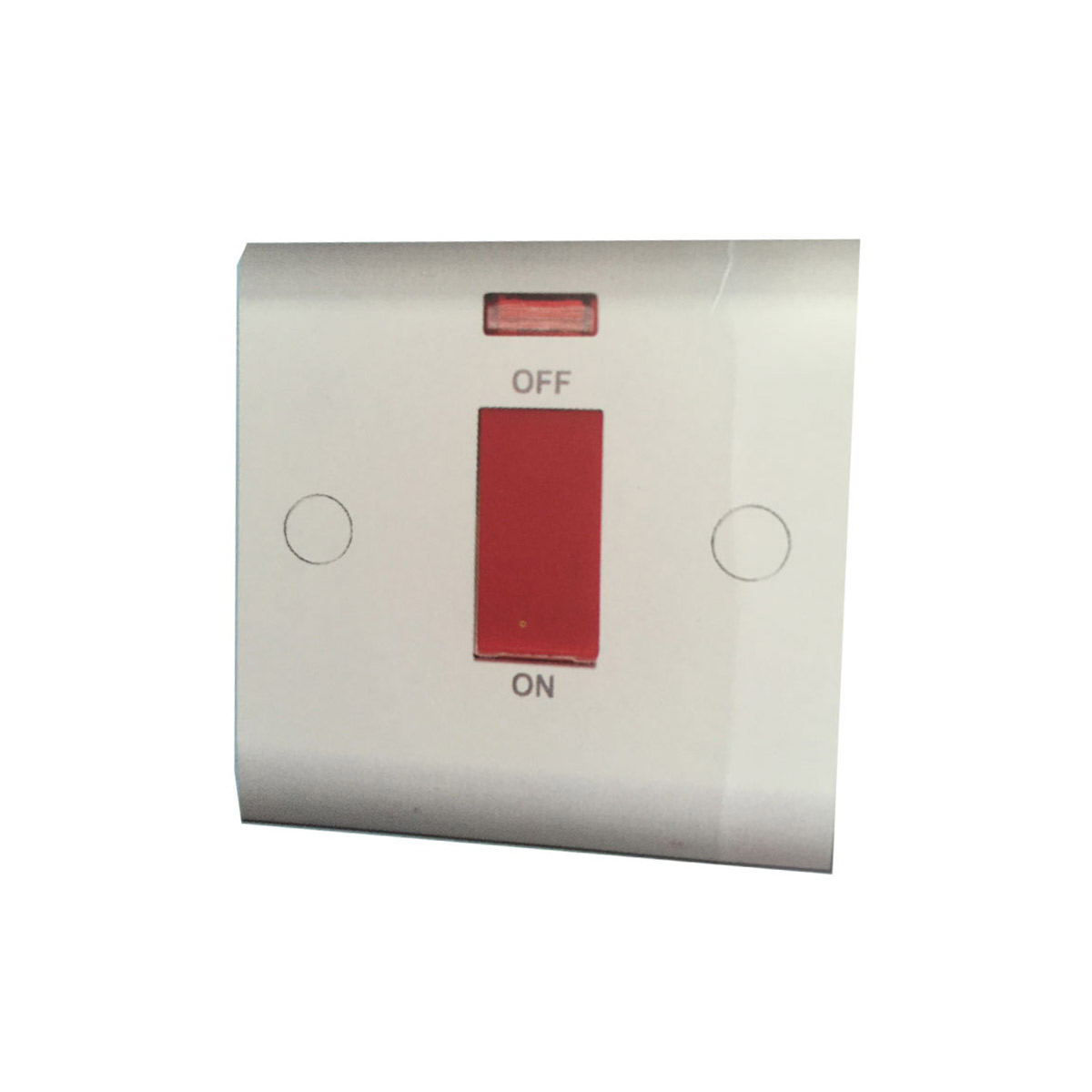 WALL SWITCH  BIPOLAR SV 45A 1 GANG SWITCH WITH LAMP WHITE
