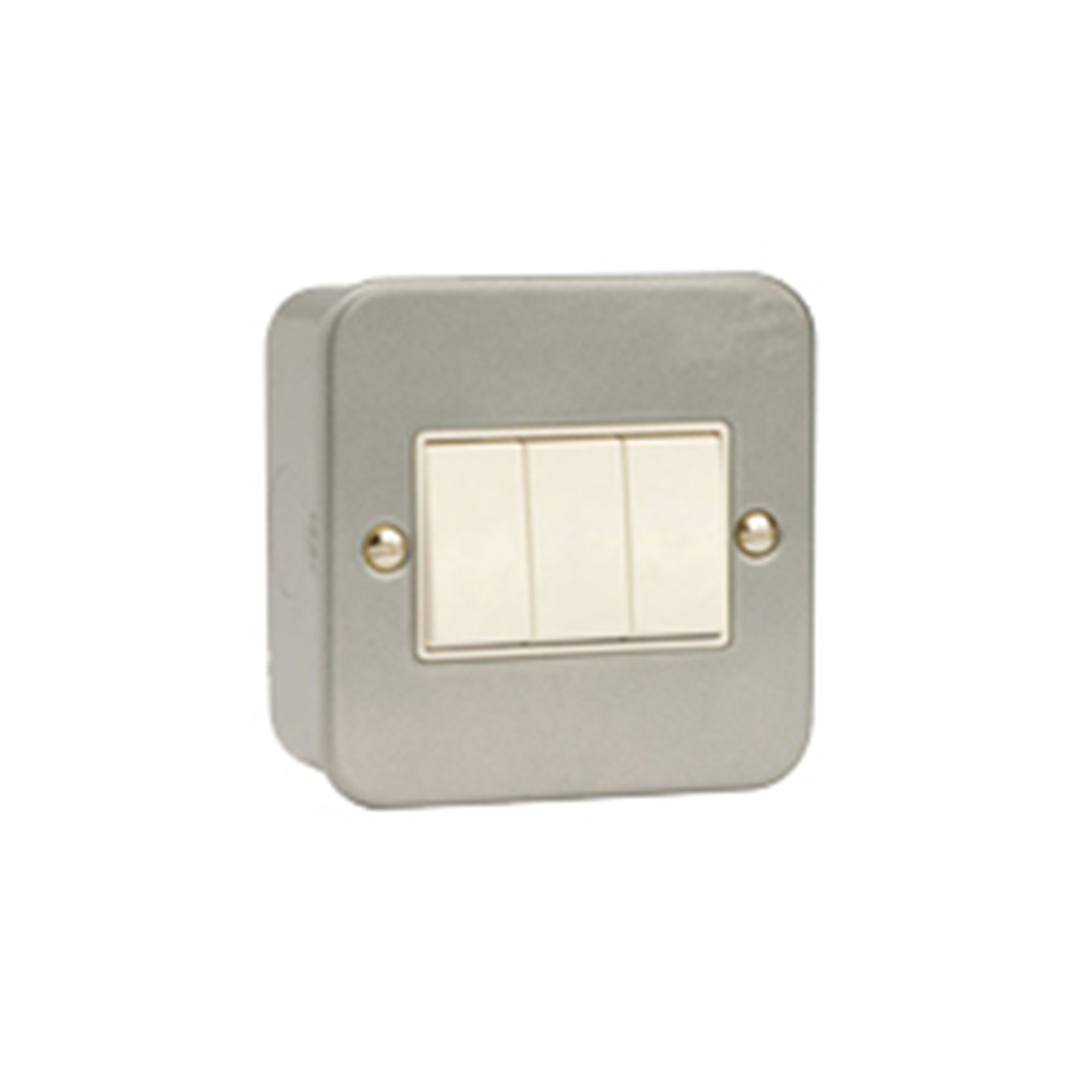 WALL SWITCH BIDIRECTIONAL 10A 3 GANG SWITCH METALLIC COATING
