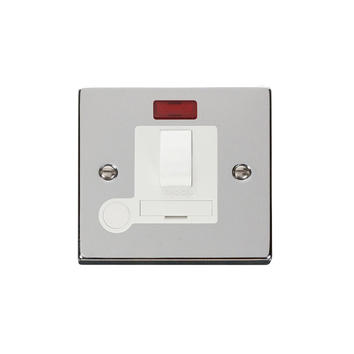 WALL SWITCH FCU'S 13A WITH LAMP AND METALLIC COATING