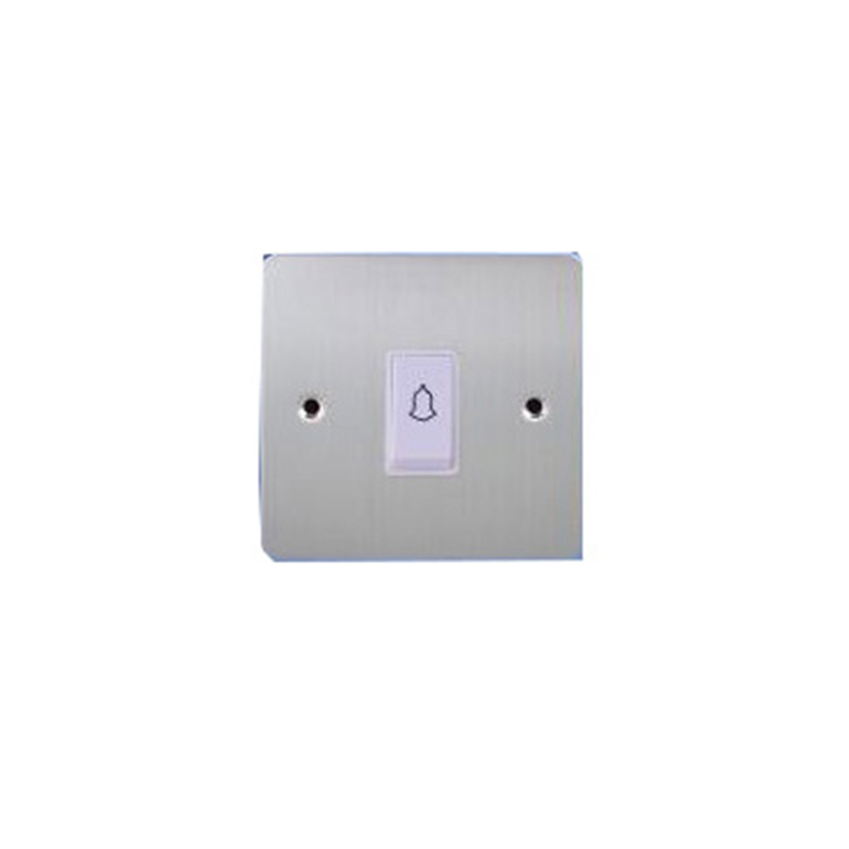 WALL  BUZZER SWITCH  SILVER WITH A WHITE GANG SWITCH