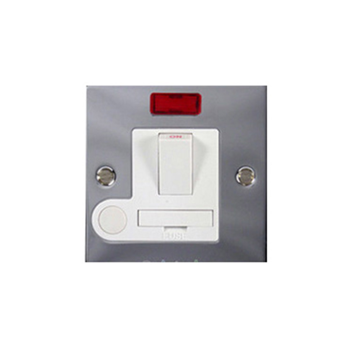 WALL SWITCH FCU'S 13A SILVER WITH LAMP AND A WHITE GANG SWITCH