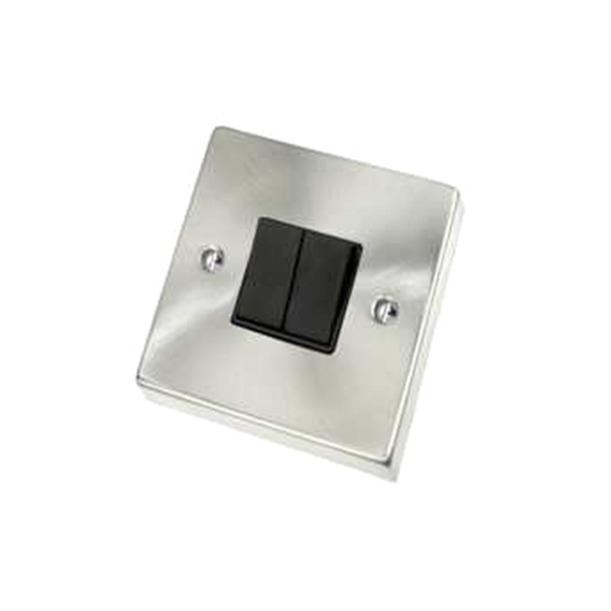 WALL SWITCH BIDIRECTIONAL 10A SILVER WITH 2 BLACK GANG SWITCHES