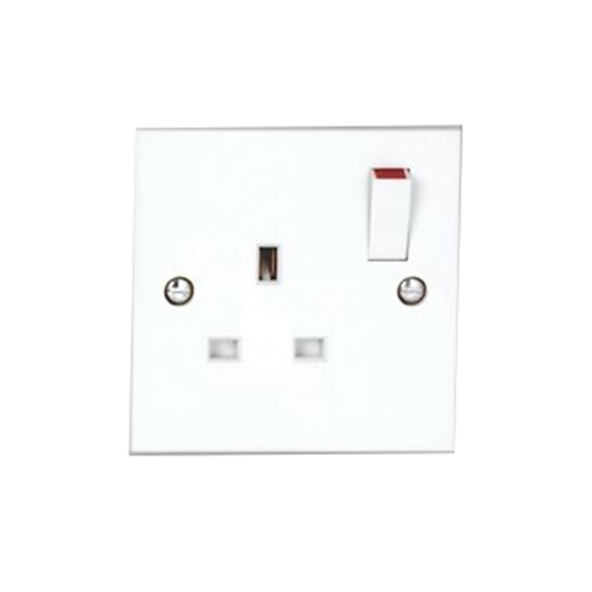 WALL SOCKETS 13A WITH 1 GANG WHITE