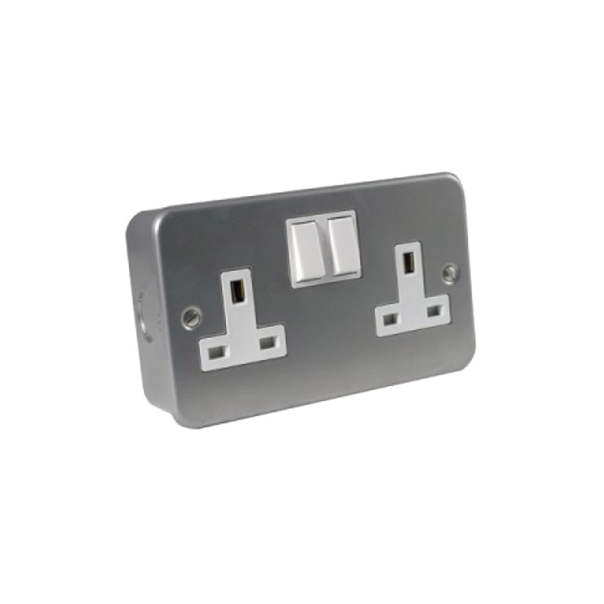 WALL SOCKET 13A WITH 1 GANGS METALIC COVERING