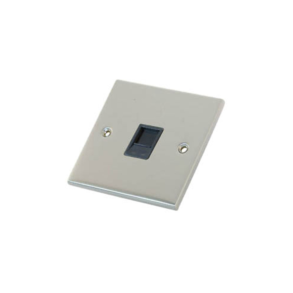 INTERNET WALL SOCKET (8-TERMINAL) SILVER WITH BLACK