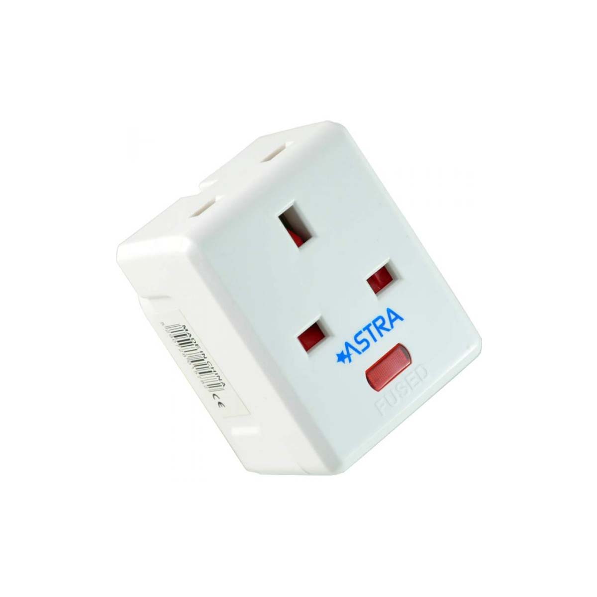 3 STREET SOCKET TRANSFORMER UK TRIPOLIC PLASTIC WHITE