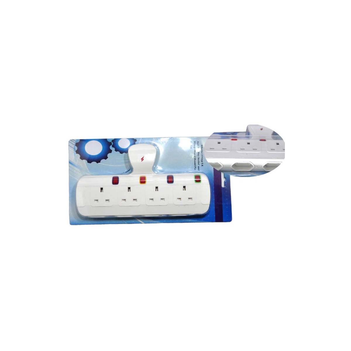 WALL MOUNTED WINDOW WITH 4 TRIPOLAR AND 4 BIPOLAR SOCKETS