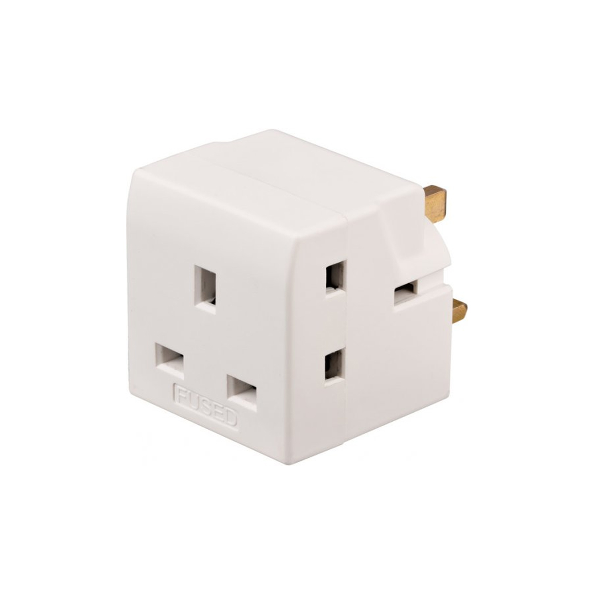 BRENNENSTUHL ADAPTER MULTIPLE 3 SOCKETS WHITE