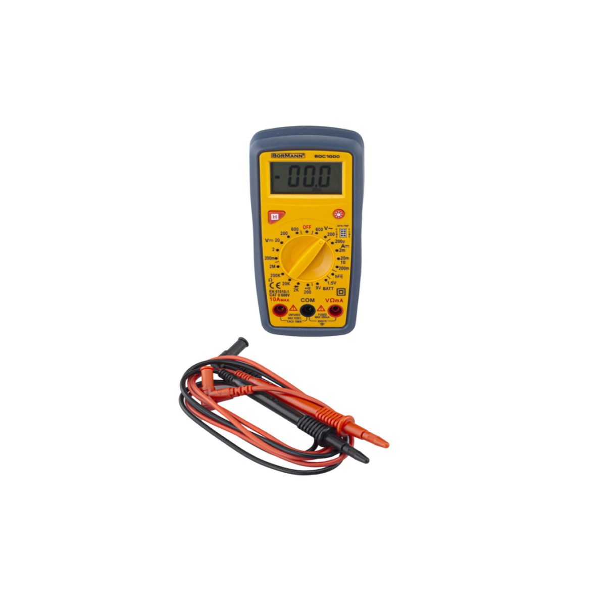 BORMANN MULTIMETER DIGITAL AC / DC 200V BDC1000