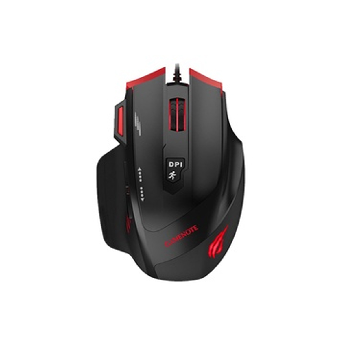 HAVIT WIRED GAMING MOUSE BLACK/RED