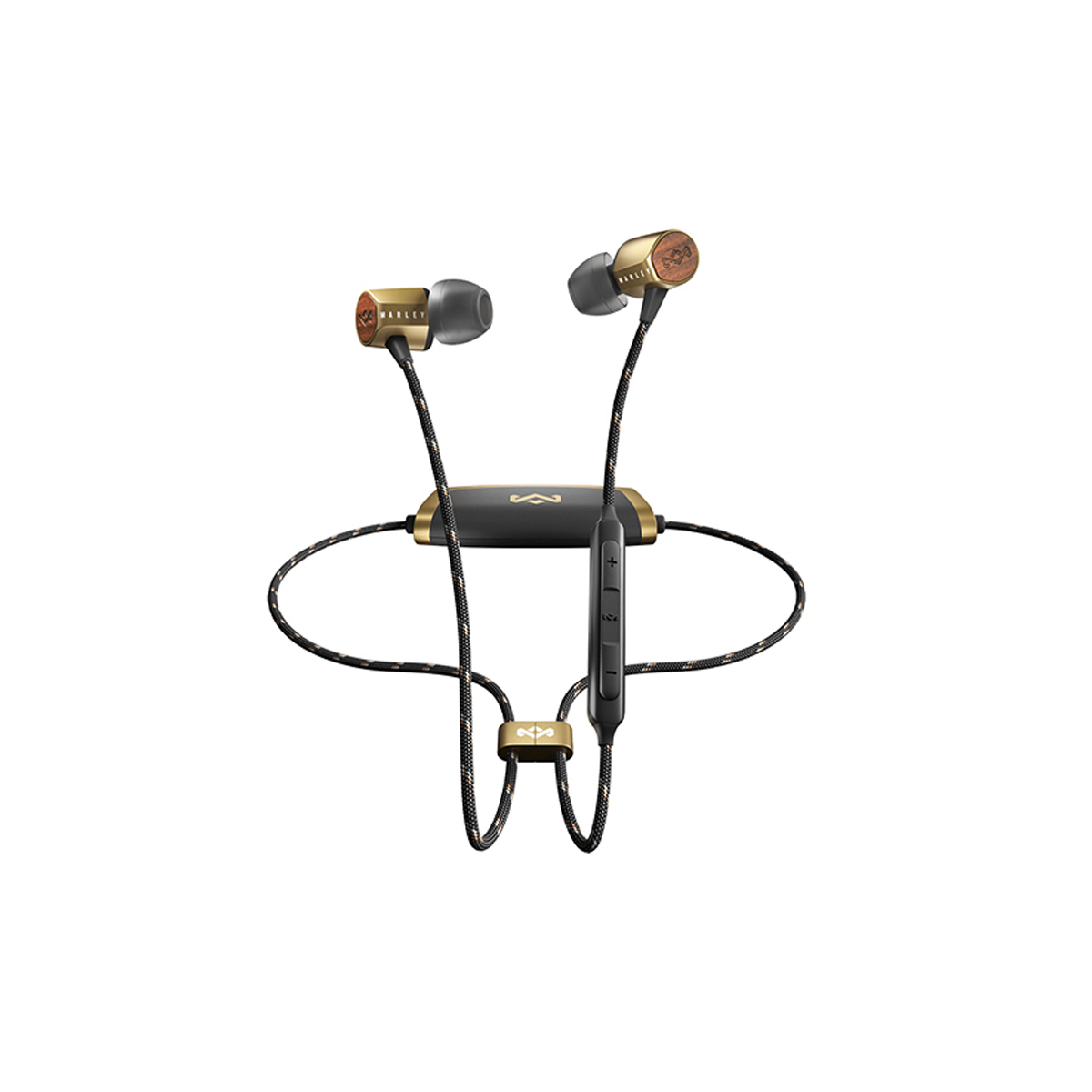 UPLIFT BT BRASS MARLEY HEADPHONES WITH MICROPHONE