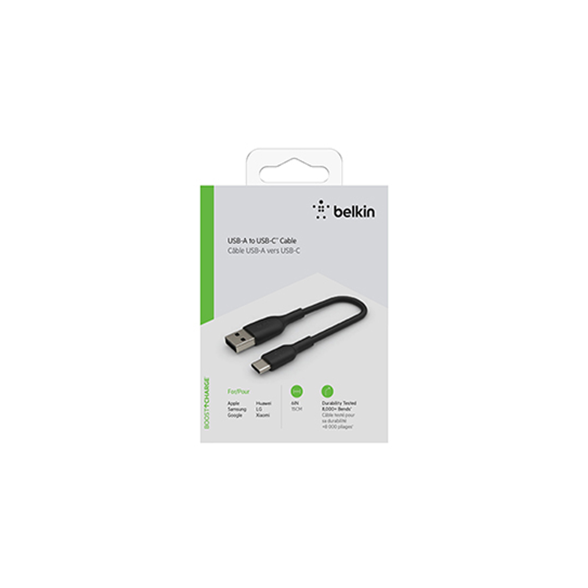 BELKIN USB-A TO USB-C CABLE BLACK