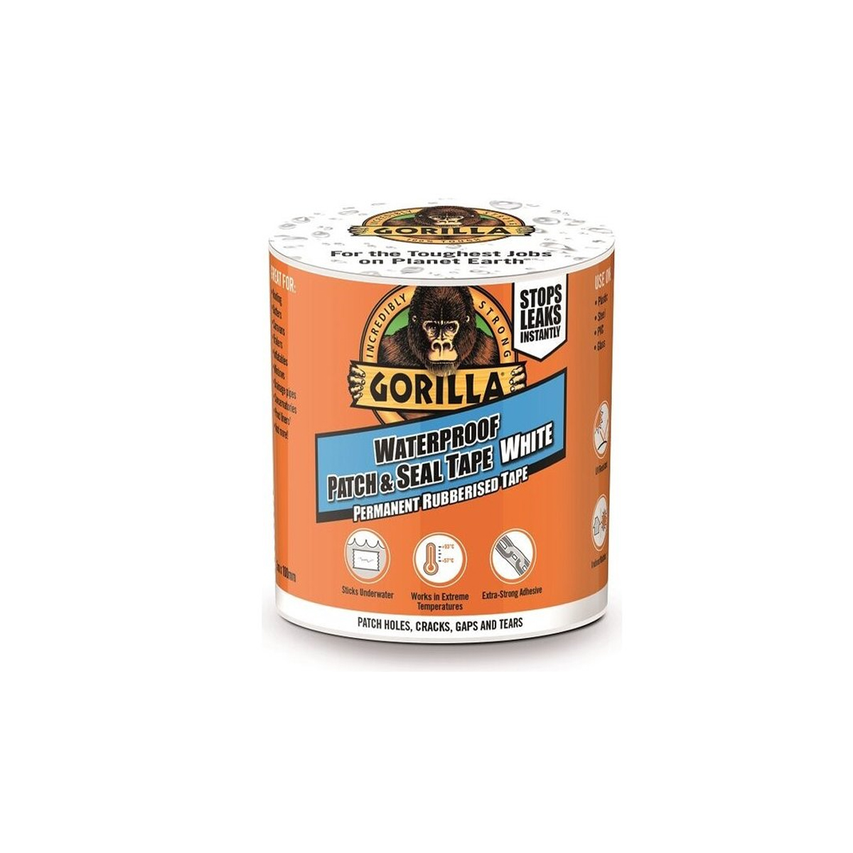 GORILLA INSULATION TAPE WATERPROOF PATCH & SEAL WHITE 3M