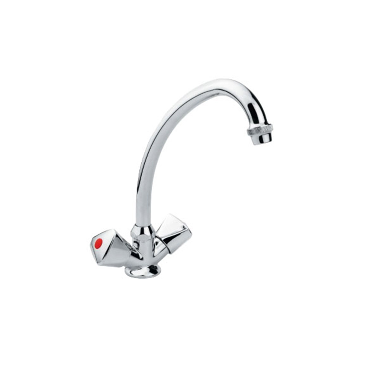 PORTO KITCHEN MIXER WITH 2 HANDS CHROME