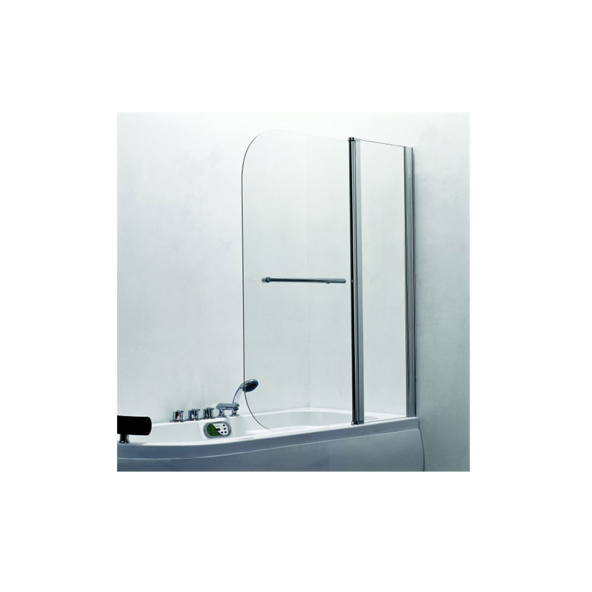 GLASS BATH SCREEN 112C R 100X140CM 5MM RIGHT