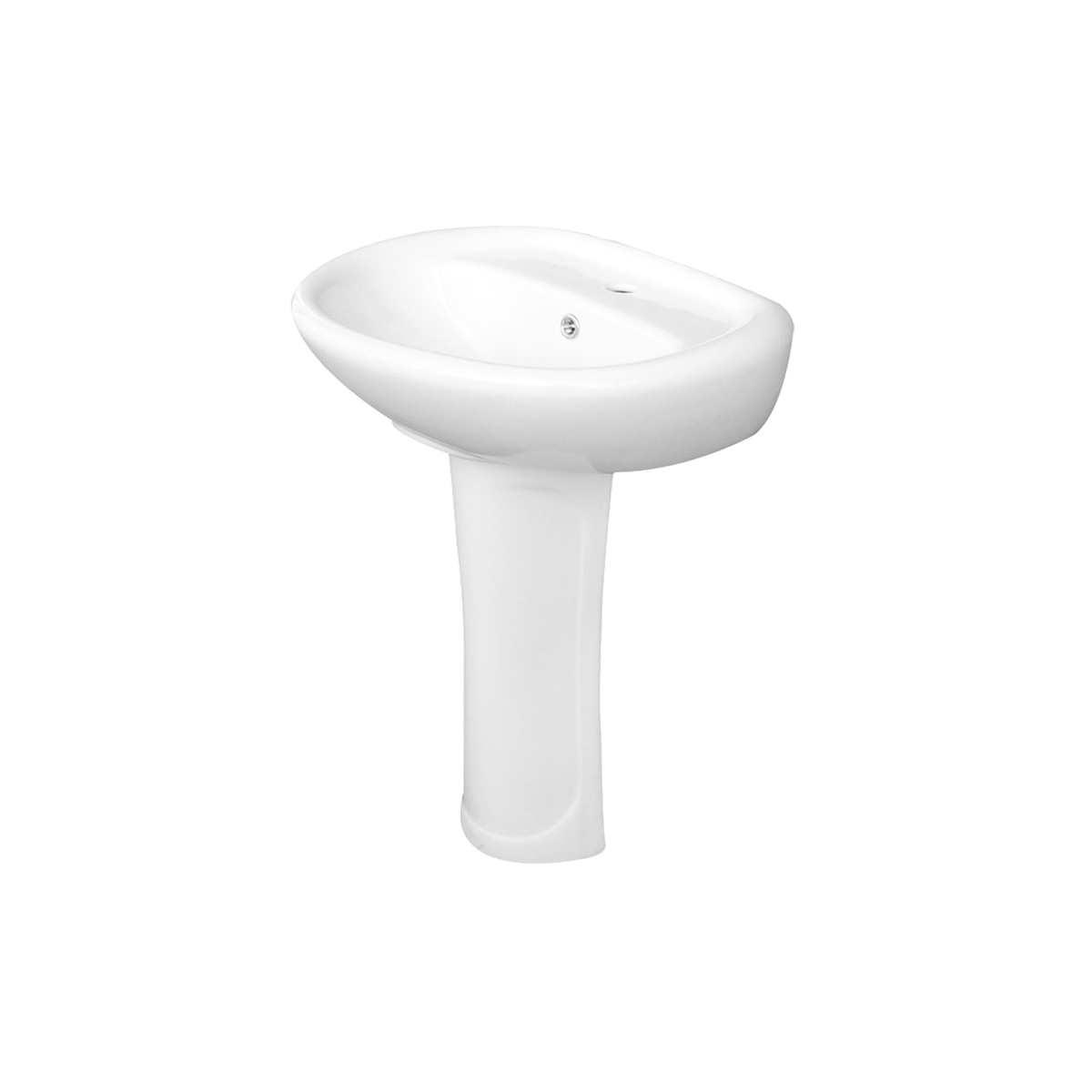 PEDESTAL BASIN BPB-8018 48Χ41,5Χ80CM WHITE
