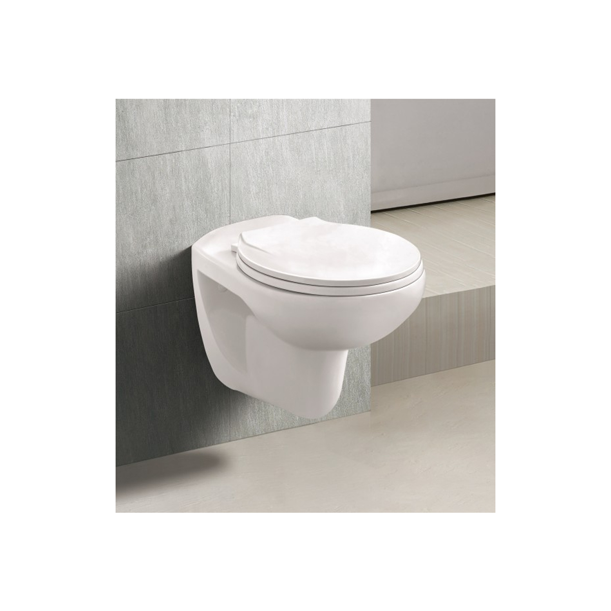 INTER CERAMIC WHITE HANGING BASIN 5335