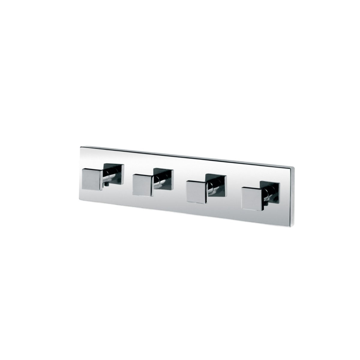 BAR WITH 4 HANGERS ARCTIC METAL SILVER