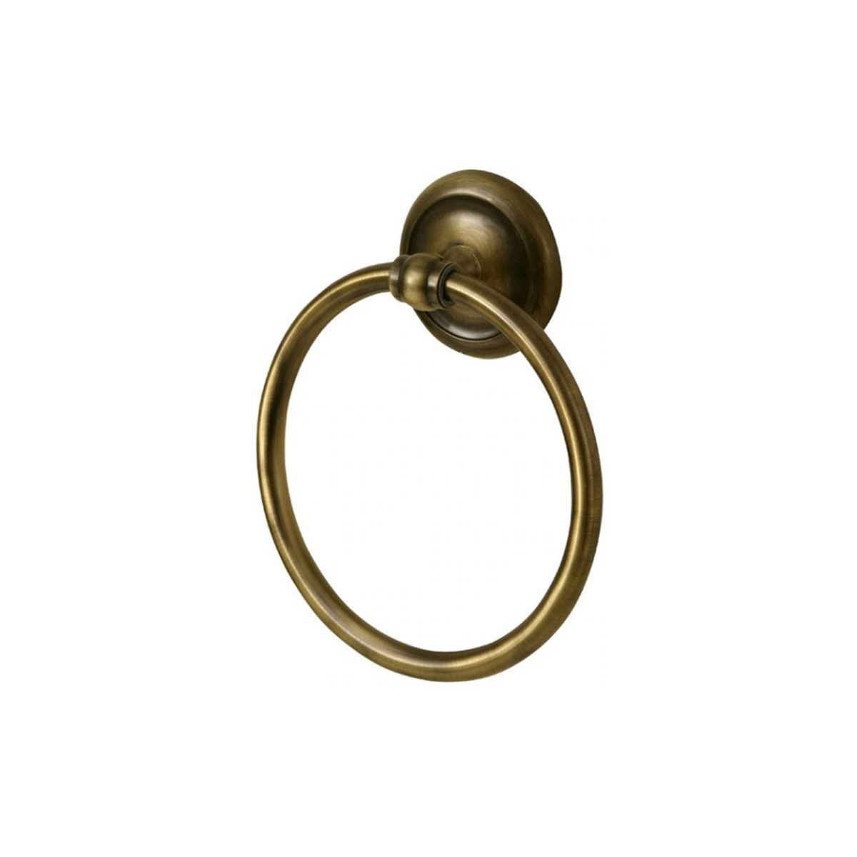 BATH TOWEL RING DECO ANTIQUE BRONZE