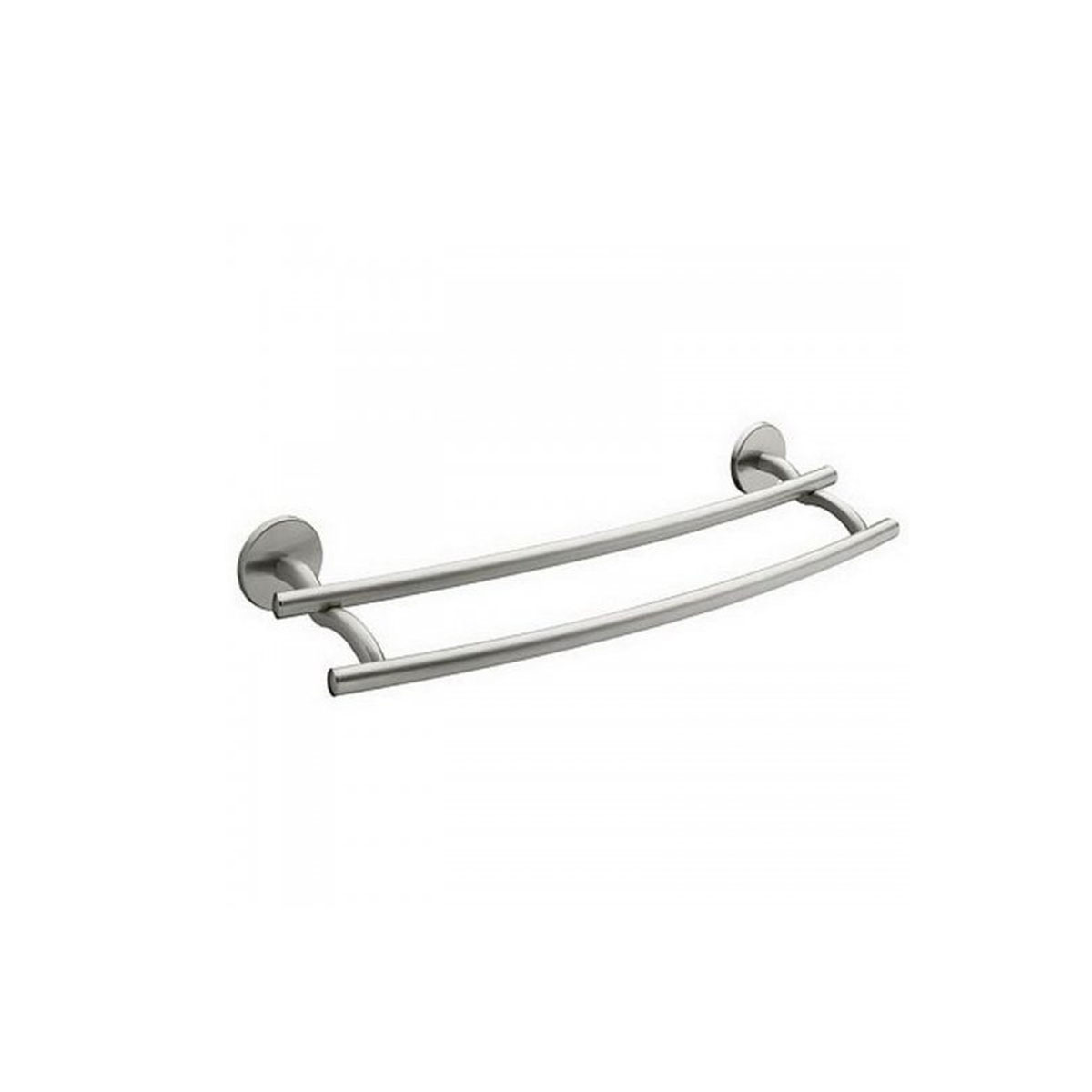 BATHROOM TOWEL RAIL DOUBLE VIRGINIA 2X610MM BRUSHED NICKEL