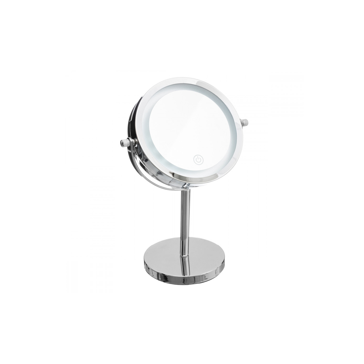 ROUND LED MIRROR ON BASE L19 X D12 X H29.5CM