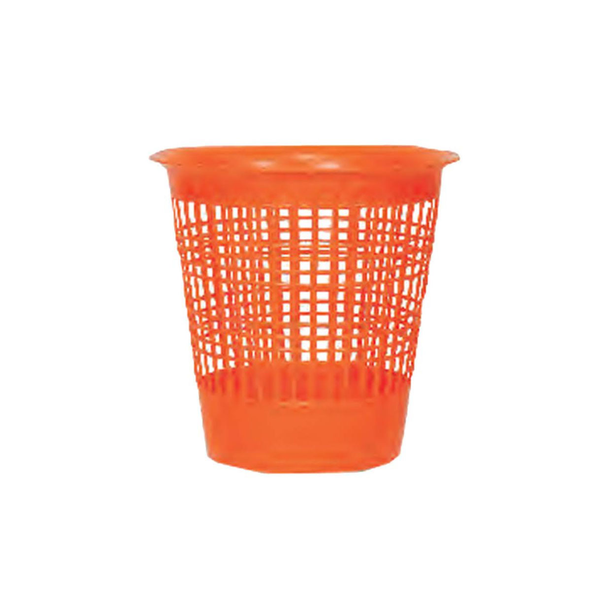 ROOM BASKET Ø 29Χ29CM PLASTIC WHITE BEIGE / BLACK / ORANGE / GREEN