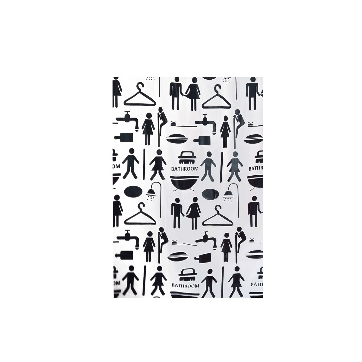 SHOWER CURTAIN PEOPLR 180CM X 200CM