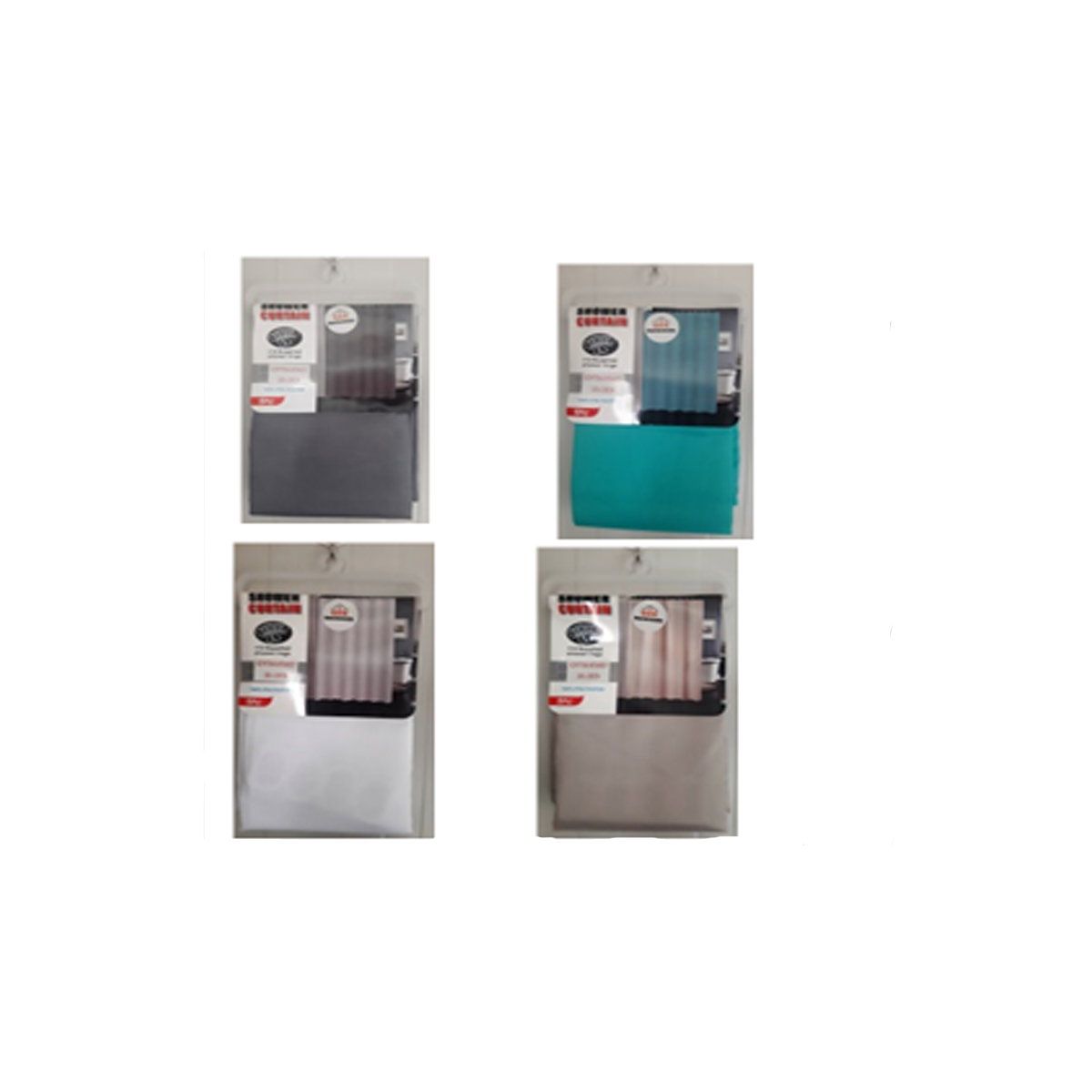 SHOWER CURTAIN VARIOUS COLOURS 180Χ200