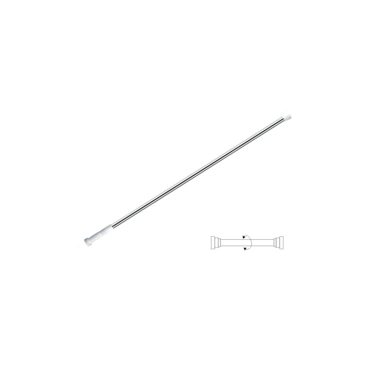 INTER CERAMIC BATHROOM RAIL 70-120CM