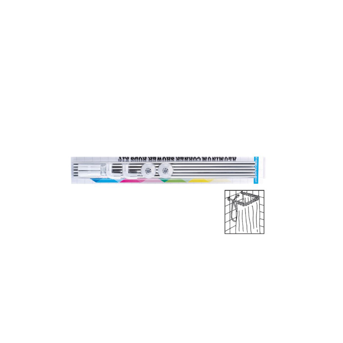 INTER CERAMIC BATHROOM RAIL NICKEL