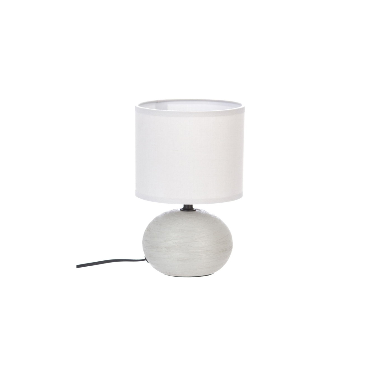 TABLE LAMP LIGHT GRAY CERAMIC